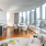 living area that includes ample seating spaces and bright lighting